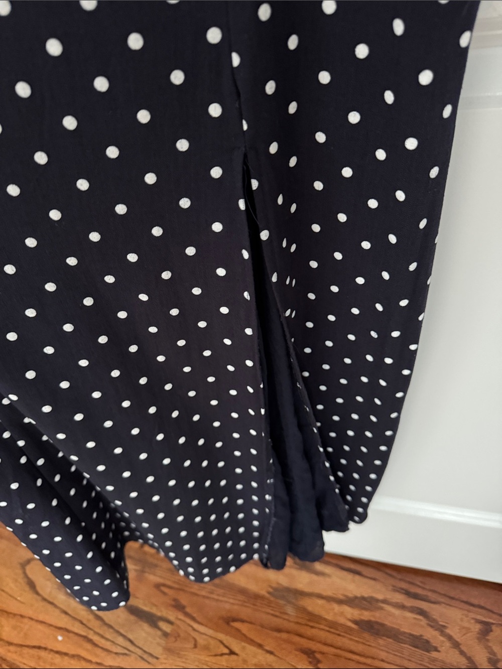 Altar'd State Black and White Polka Dot Midi Dress - Picture 5 of 5
